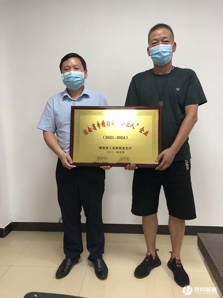 2021年湖南江海獲評“小巨人”企業(yè)稱號！